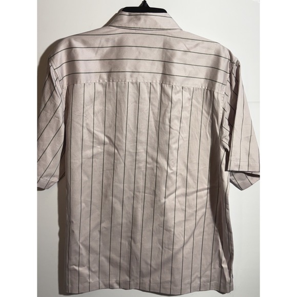 Mode of One Men's Relaxed-Fit Printed Button-Down Shirt Cool Putty MEDIUM - Picture 14 of 14